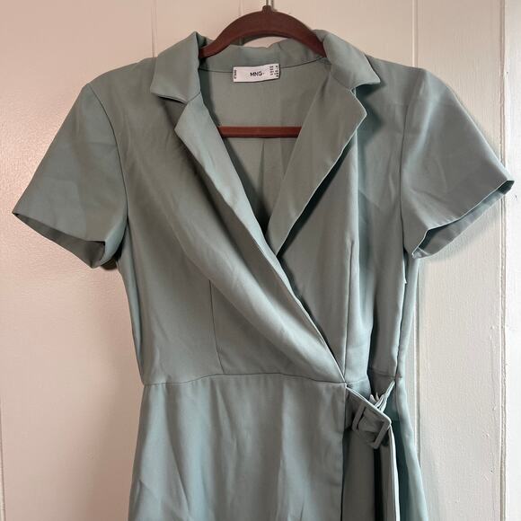 Mango Light Blue Mini Dress - Picture 3 of 12